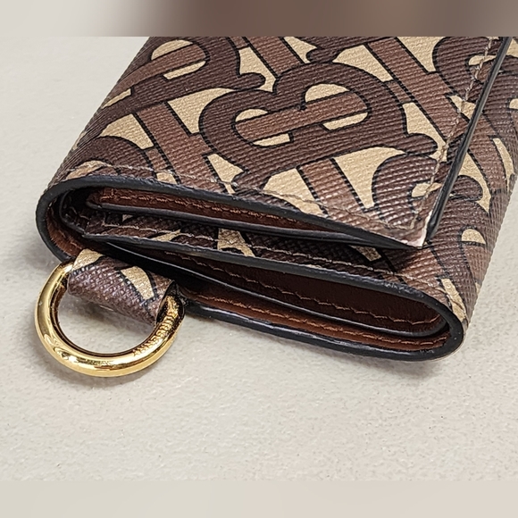 Burberry Lark Monogram Unisex Wallet Bridle Brown Unisex - Picture 6 of 12